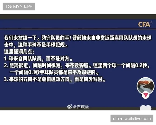 为什么近距离手球不 always 判犯规？规则关键在“可避让性”
